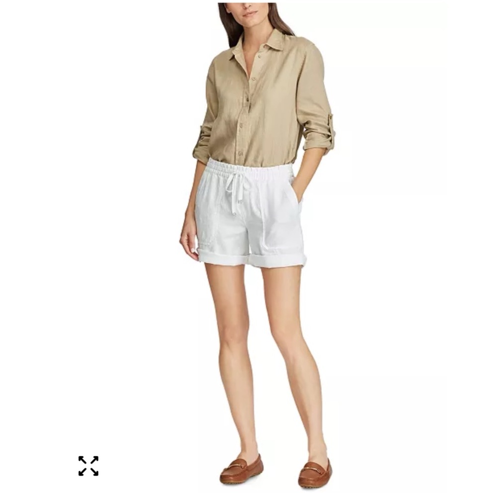 NWT Lauren Ralph Lauren 100% Linen Short